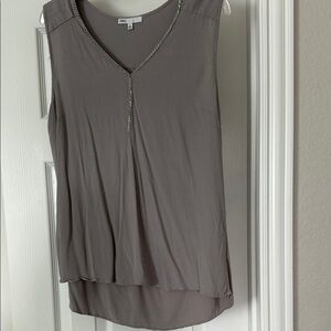DR2 Gray Embellished Tank Top